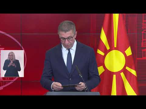Заедничка прес-конференција на премиерот Мицкоски и претседателот на Европскиот Совет, Кошта (МК)