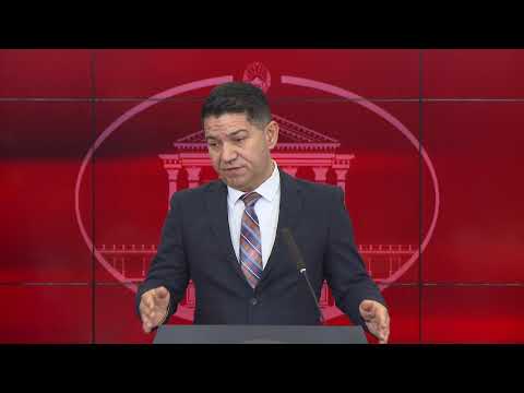 Прес-конференција на портпаролот Митева, мин. Хоџа, дир. Гиновска и дир. Миланов (MK)