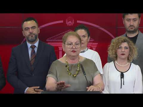 Прес-конференција на министерката за образование и наука, Весна Јаневска (МК)