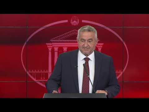 Прес-конференција на директорот на Фондот за здравствено осигурување, Сашо Клековски (МК)