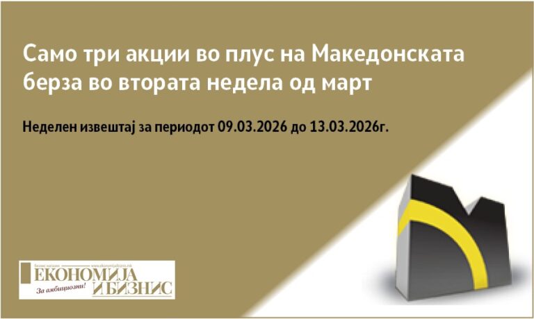 тргување со акции на Македонска берза неделен извештај