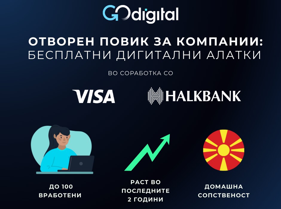 Бесплатни дигитални алатки за зајакнување на дигиталните капацитети на македонските компании