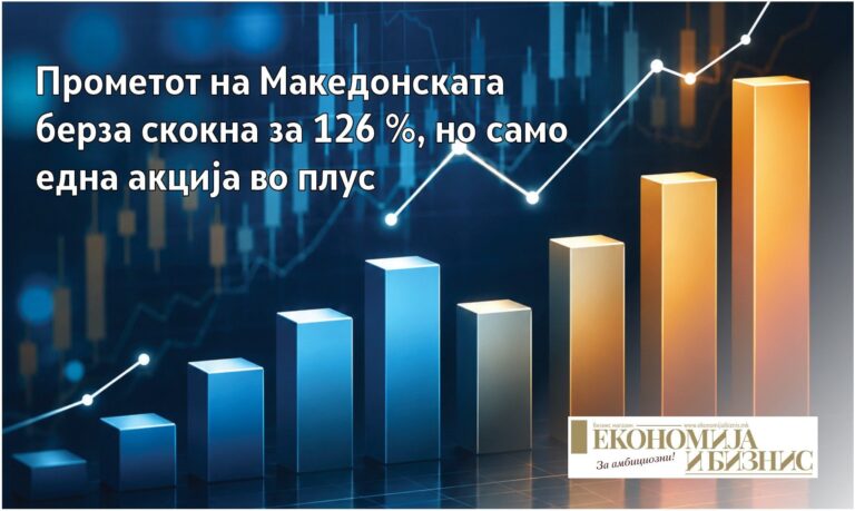 Тргување со акции на Македонската берза и неделен раст на берзанскиот промет