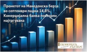 Македонска берза – месечен промет и движење на акциите во септември 2026 година.